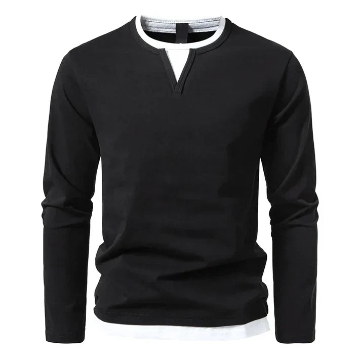 Spencer | Premium long-sleeved T-shirt in combed cotton
