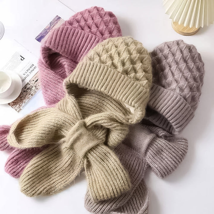 Aurora | Fleece-Lined Winter Hat & Scarf Set