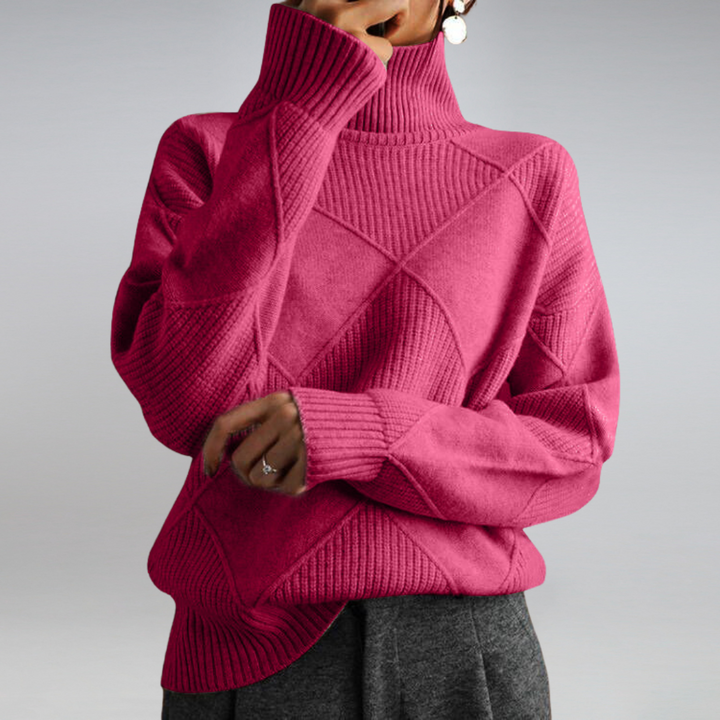 Adelle™ | Comfortable High Neck Jumper