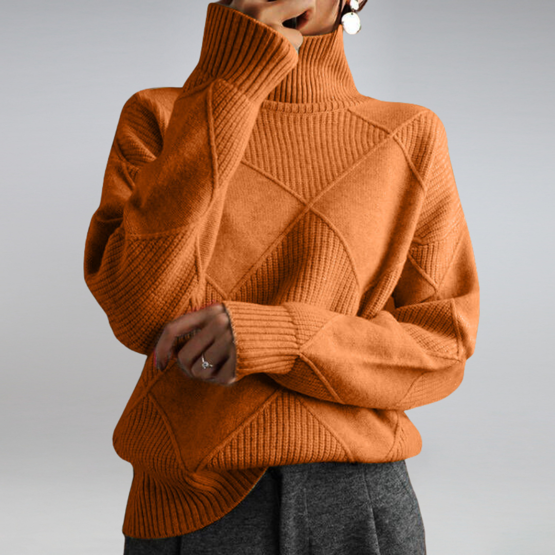 Adelle™ | Comfortable High Neck Jumper