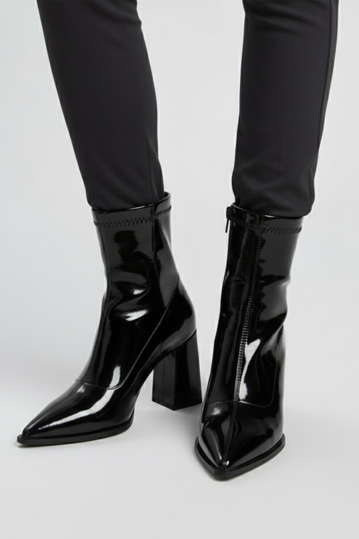 Women’s Ankle Boots with Low Block Heel