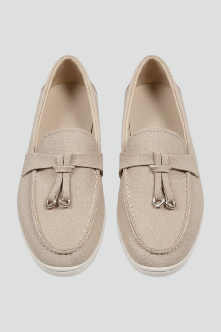 Women’s Loafers with Tassel Detail and Flat Sole