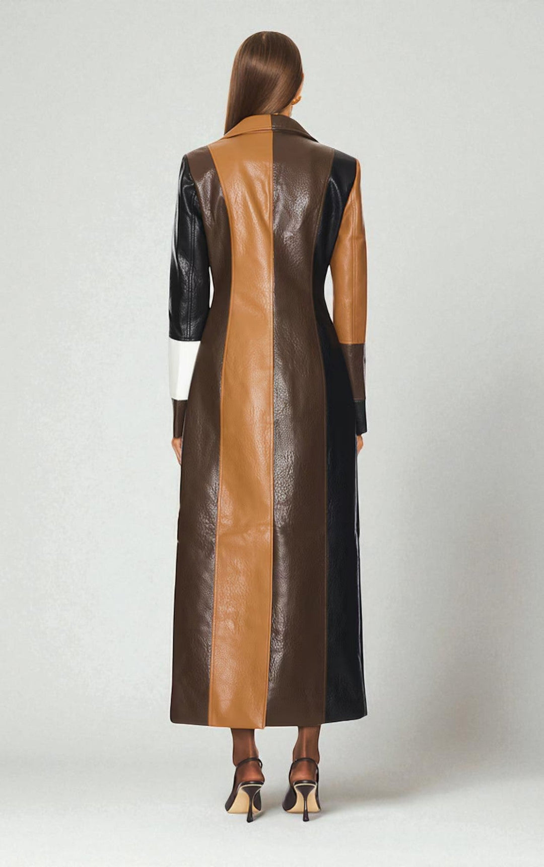 VIVIENNE | Classic Leather Coat of Timeless Elegance
