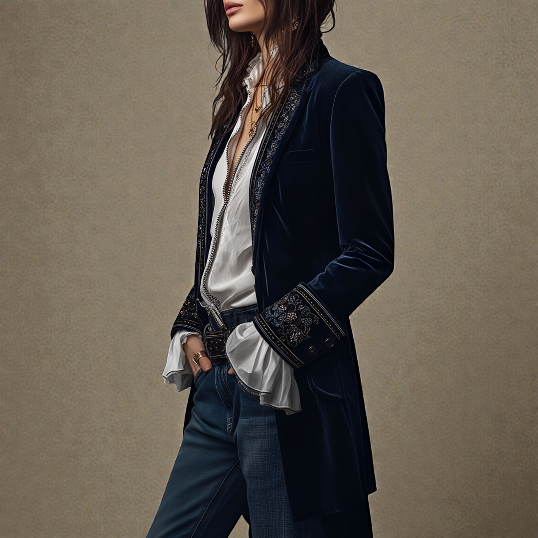 Nuria | Elegant velvet jacket