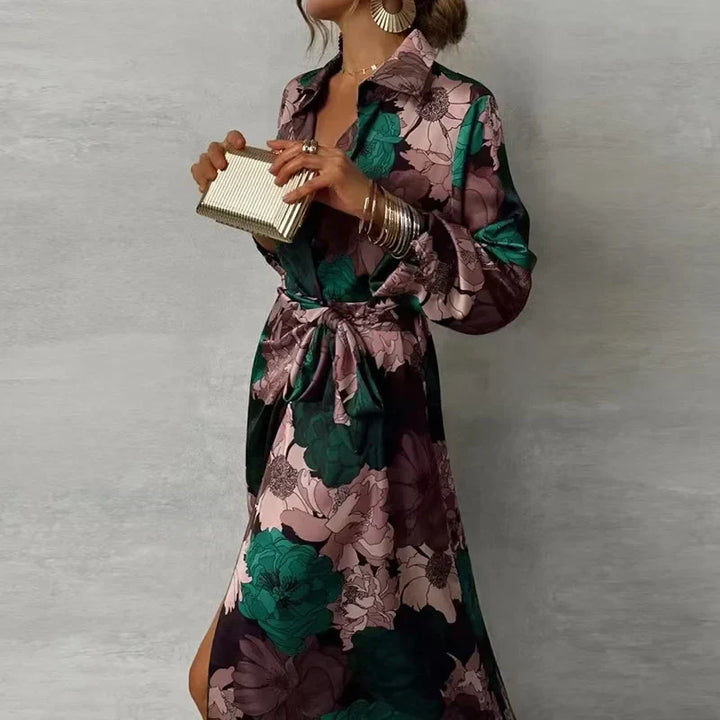 Lily | Belted Maxi Dress