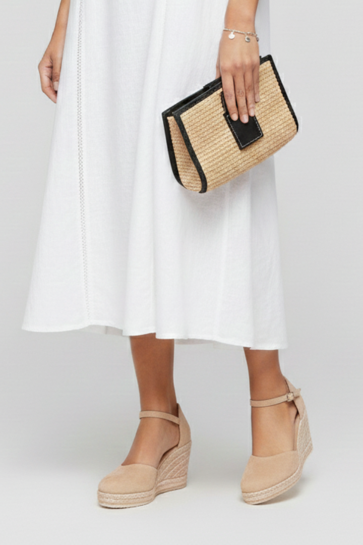 Women’s Closed-Toe Wedge Shoes with Ankle Strap