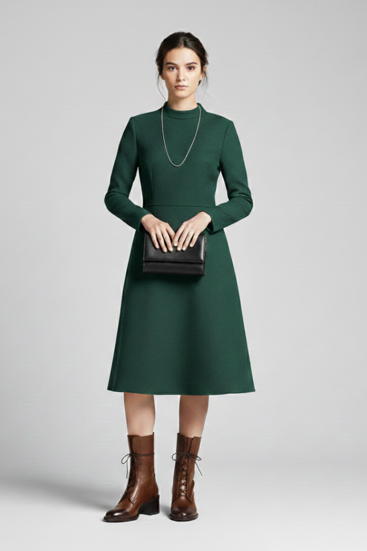 Women’s Ankle Boots with Lace Fastening and Block Heel