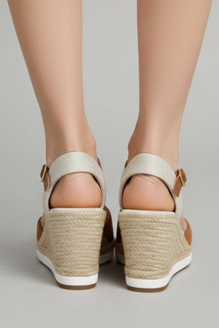 Women’s Closed-Toe Espadrille Sandals with Slingback Strap