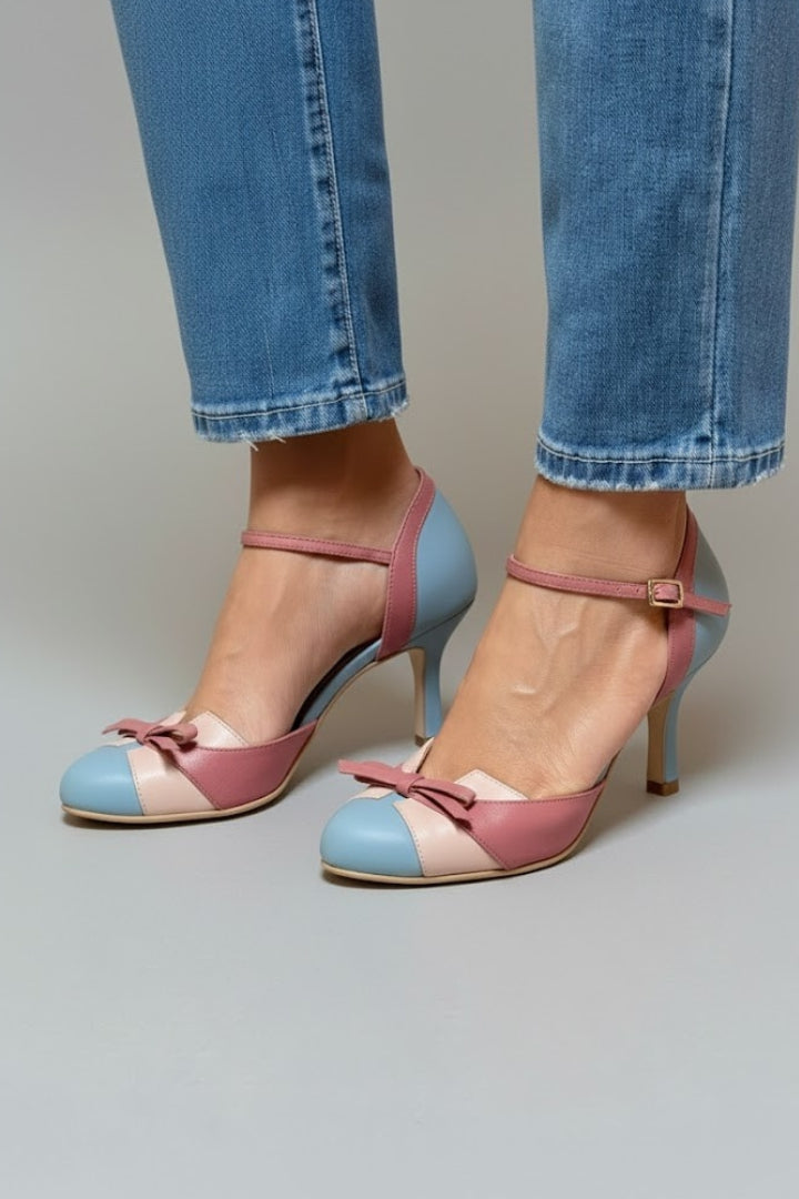 Women’s High Heels with Ankle Strap and Pointed Toe