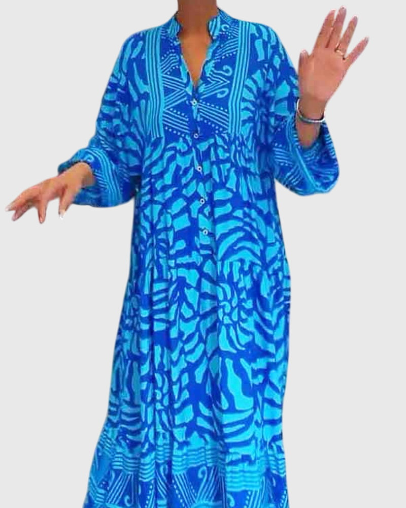 Mckinley™ | Maxi Dress with Elegant Print