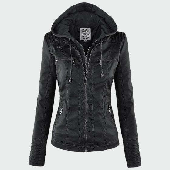 Gia | Leather Biker Jacket