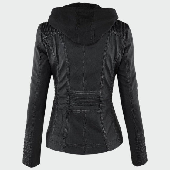 Gia | Leather Biker Jacket